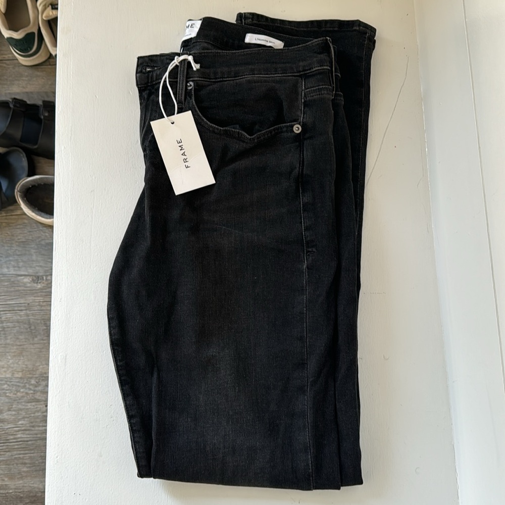 Men’s Frame black slim jeans
